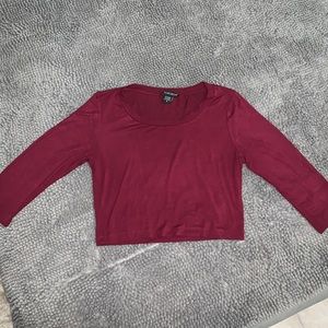 Maroon crop top 😍